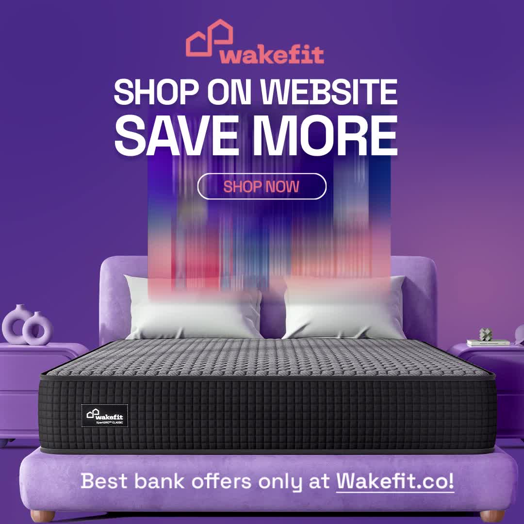 Upgrade your sleep with a mattress designed for better comfort and support. Wakefit mattresses are crafted to reduce pressure, improve posture, and help you wake up refreshed every morning. Premium quality. Honest pricin
