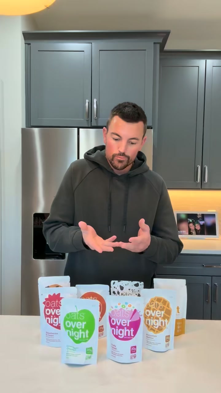 fuel matters. 20g protein, balanced macros, actually tastes good. 40+ flavors from @oatsovernight. plus, get your first box 25% off.