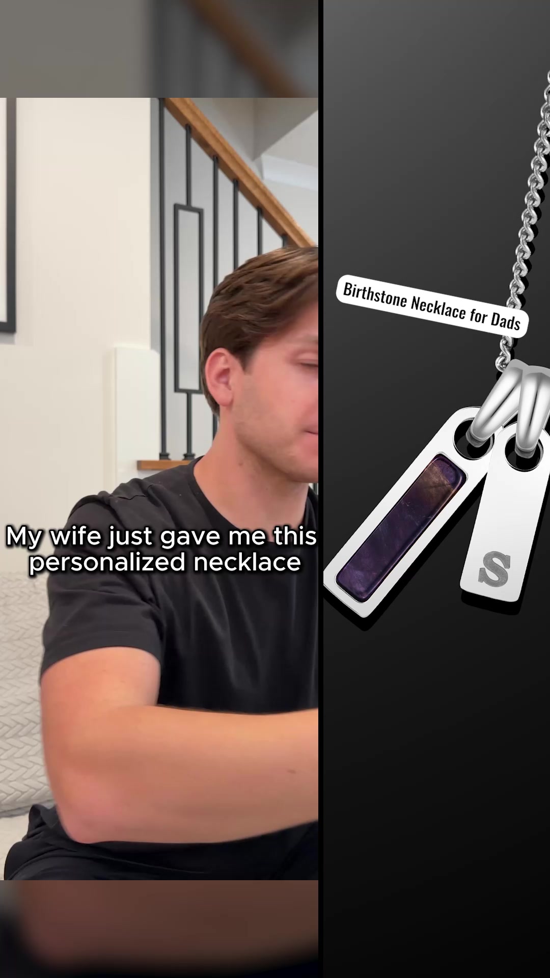 Birthstone Necklace for Dads