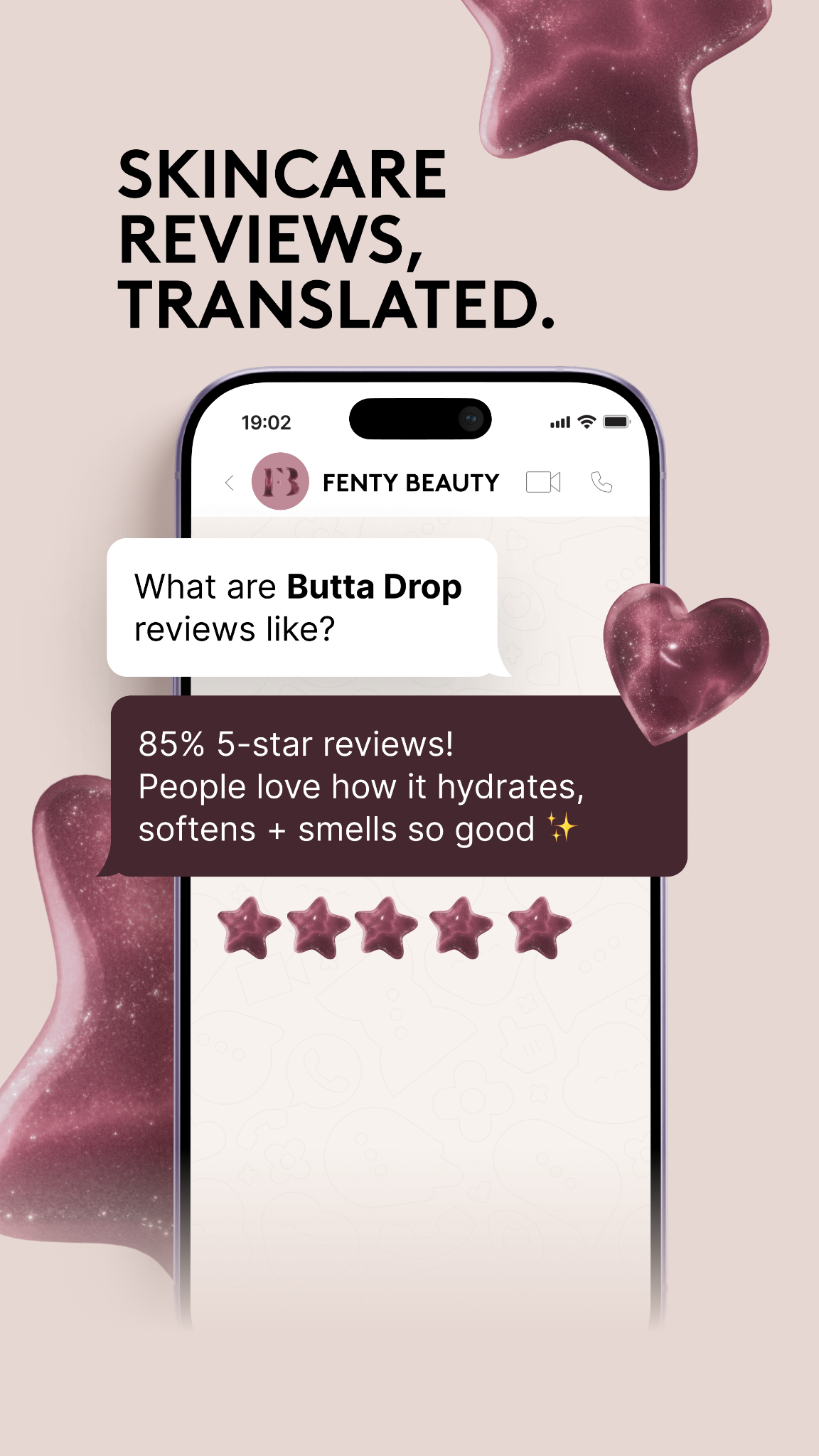 Wanna know what the people ✨really✨ think?  👀 Just ask Rose Amber, Fenty Beauty's new virtual beauty advisor on WhatsApp.