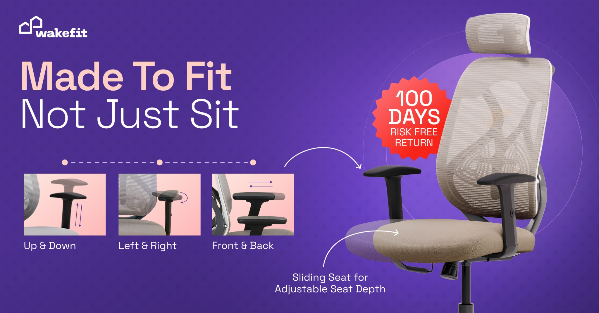 Try it for 100 days—risk-free. Double your productivity with comfort & focus. #WorkSmart