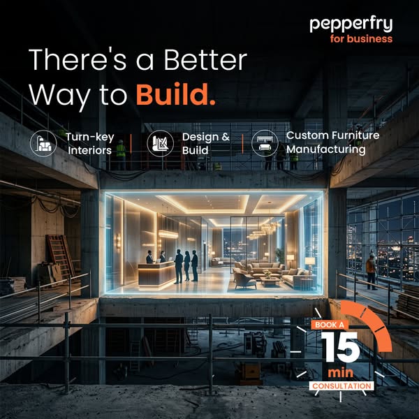 Managing multiple vendors for your space?
Delays. Miscommunication. Rising costs. 😓

Switch to a smarter way.
Design, build & furnish — all under one platform.

Get started today.