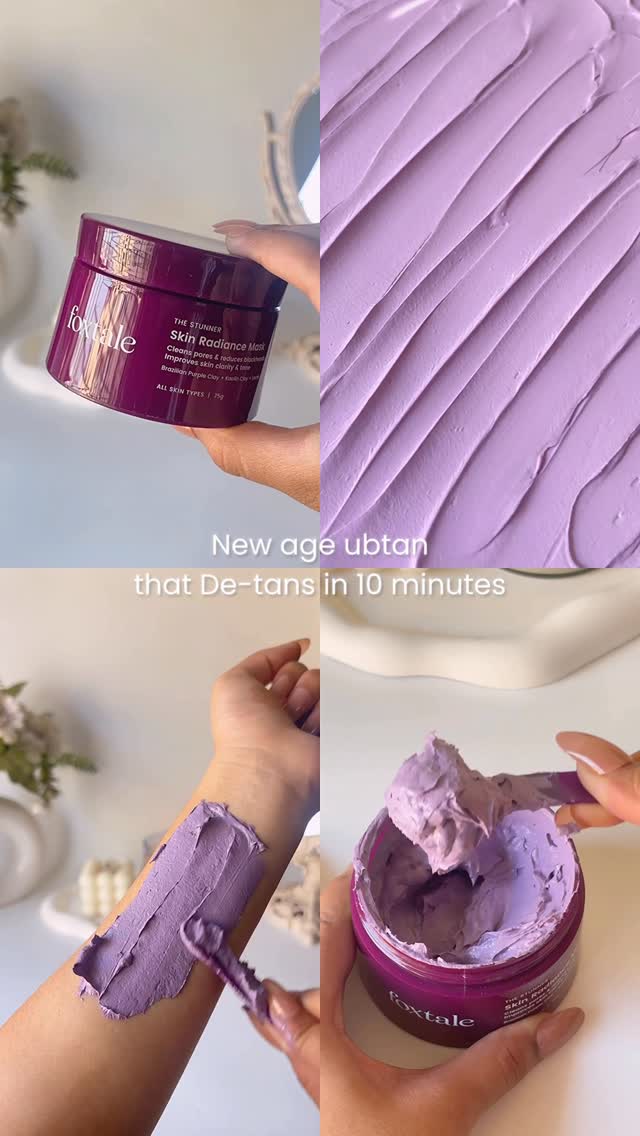 Comment for link 🔗✨‼️
@foxtaleskin 

• Deep cleanse but make it ✨gentle✨
• Oil control + instant glow in one mask 💜
• Pores? Visibly refined. Skin? Super fresh.
• This purple clay = my reset button 🧖‍♀️
• Foxtale really 