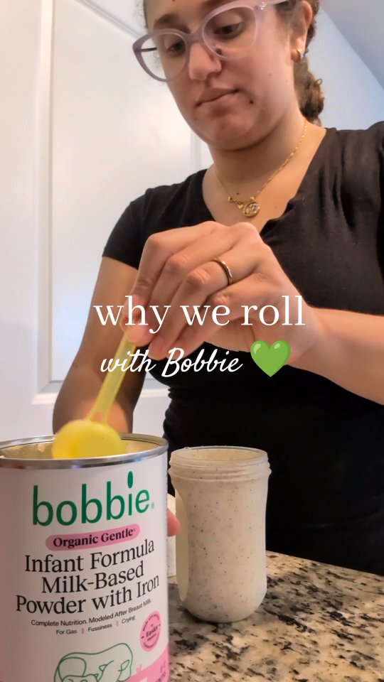 Rolling with Bobbie is an easy choice #bobbie #bobbiebestie #formula#momsofinstagram #babyfood