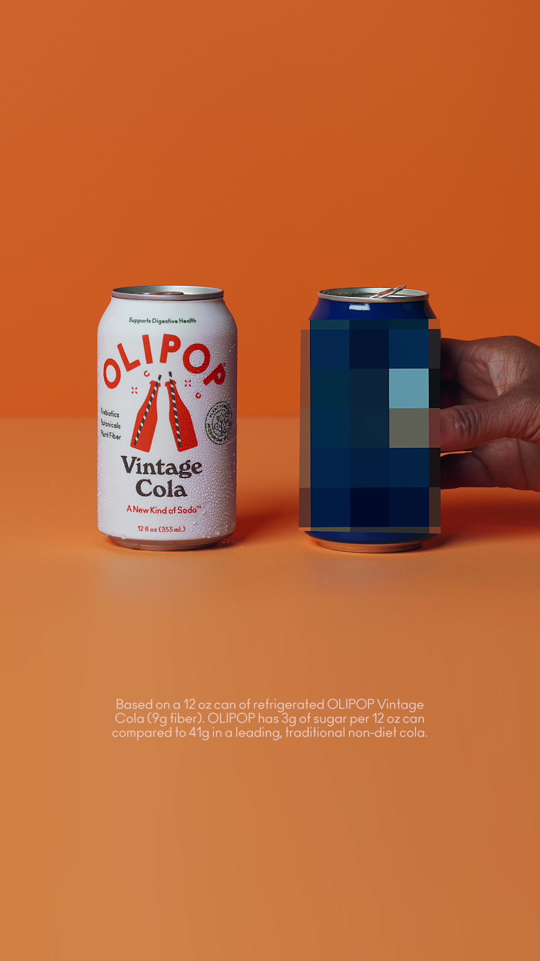 Support your digestive health with OLIPOP: a high-fiber soda.