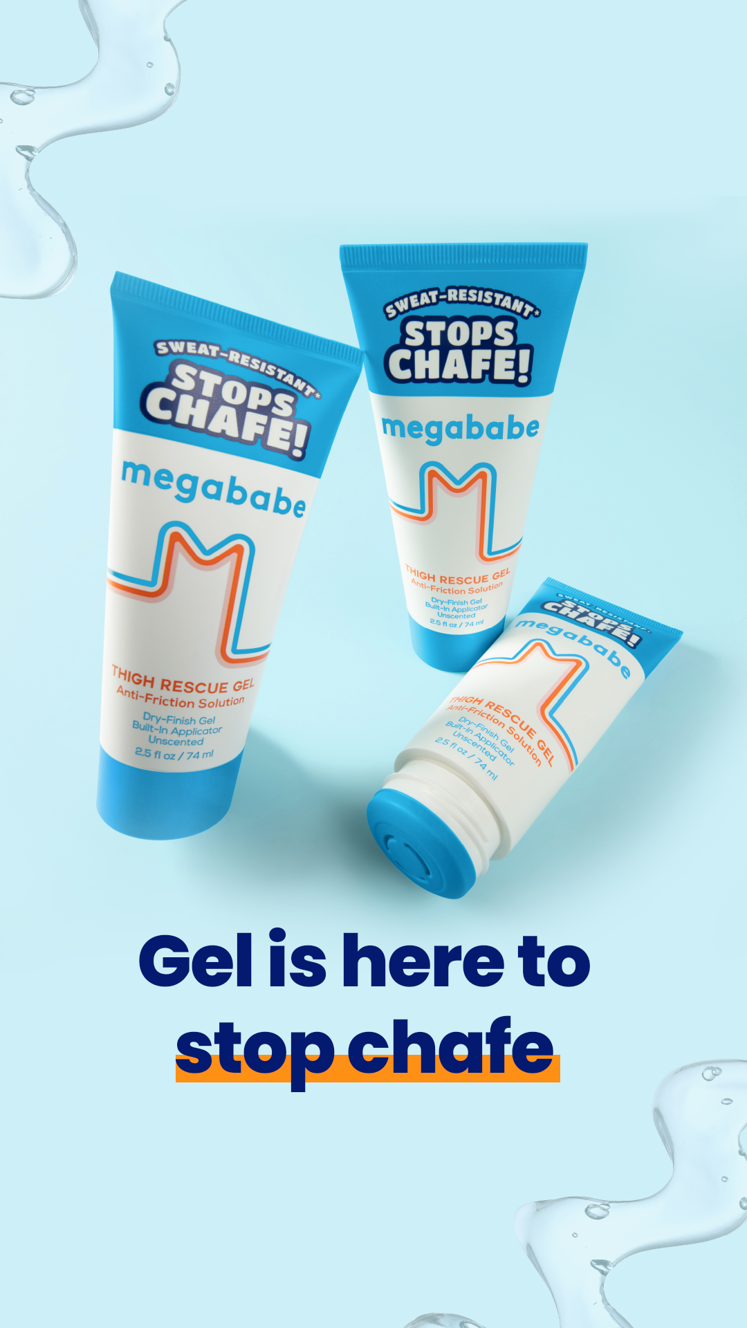 Meet Thigh Rescue Gel:
✅sweat-resistant
✅no-mess application
✅clear, quick-drying & unscented
