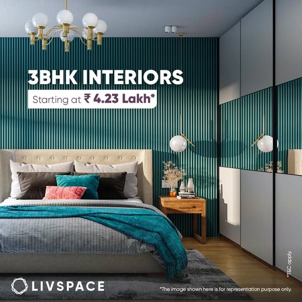 Your search for the perfect home interiors ends now! Get your dream 3BHK interiors done from Livspace, starting at ₹4.23 Lakh!*
*The pricing is subject to catalogue changes*

🚚 45-day installation*
✅ 146-quality checks
🛡