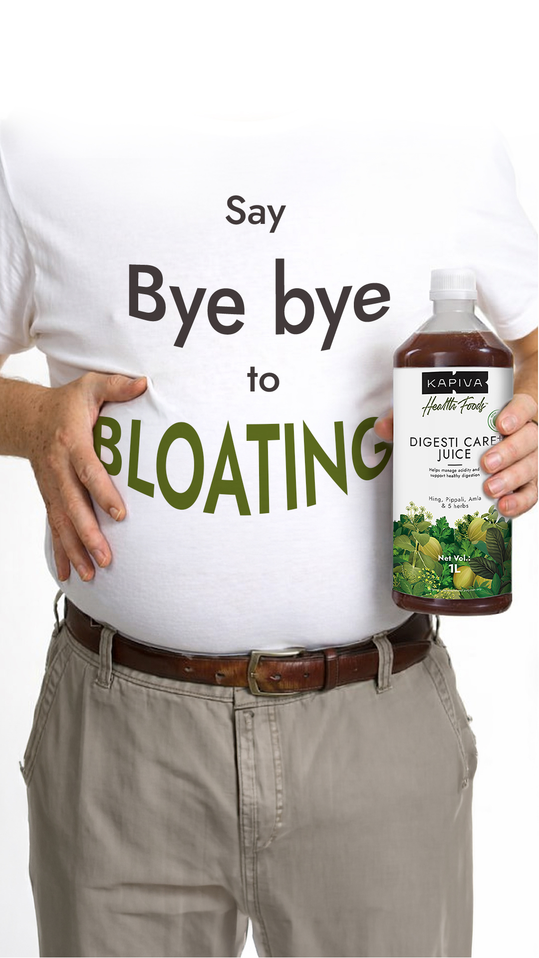 That heavy, bloated feeling after meals? 😣 Your gut deserves better.
8 herbs. 1 powerful juice. ✨

Kapiva Digesti Care+ Juice brings together 8 powerful Ayurvedic herbs — Amla 🍈 · Ajwain 🌾 · Hing 🥔 · Jeera 🍃  · Pippali 🥜