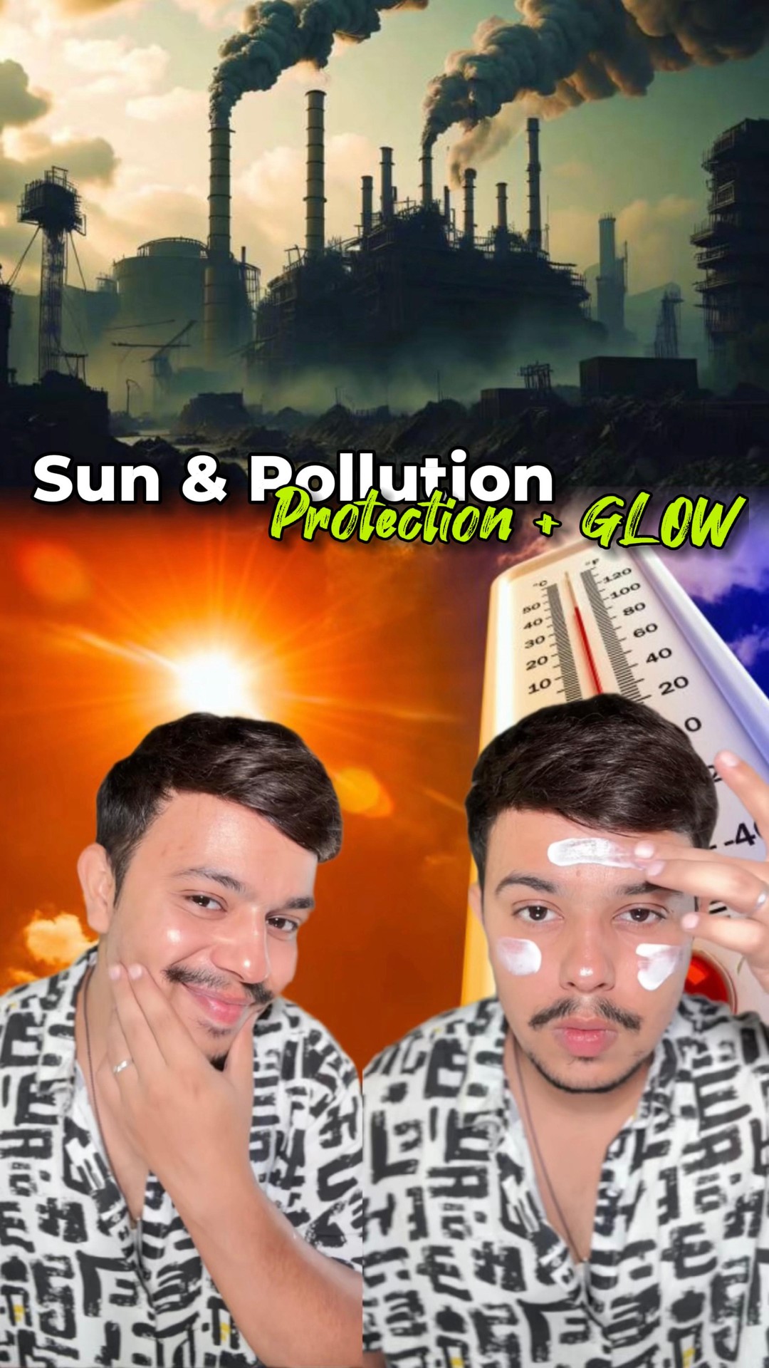 Comment “Wow” for the link to this miracle sunscreen! 🌞 Sun protection + Pollution protection + glow = 💫! 
 #sunscreengoals #glowup #skinlove #suncare #glowingskin #beautyessentials #skincarelovers #protectionandglow #tr