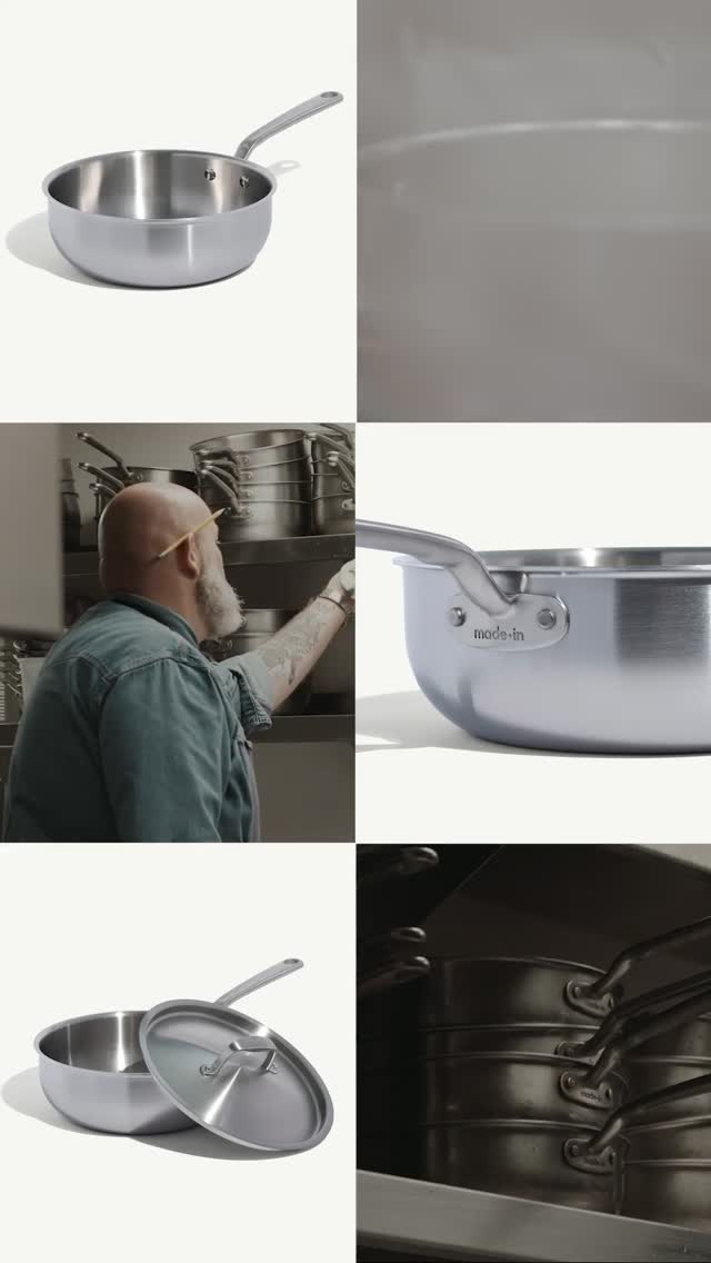 What's the one piece of cookware chef @evanfunke can't live without? 

His Made In stainless clad saucier.