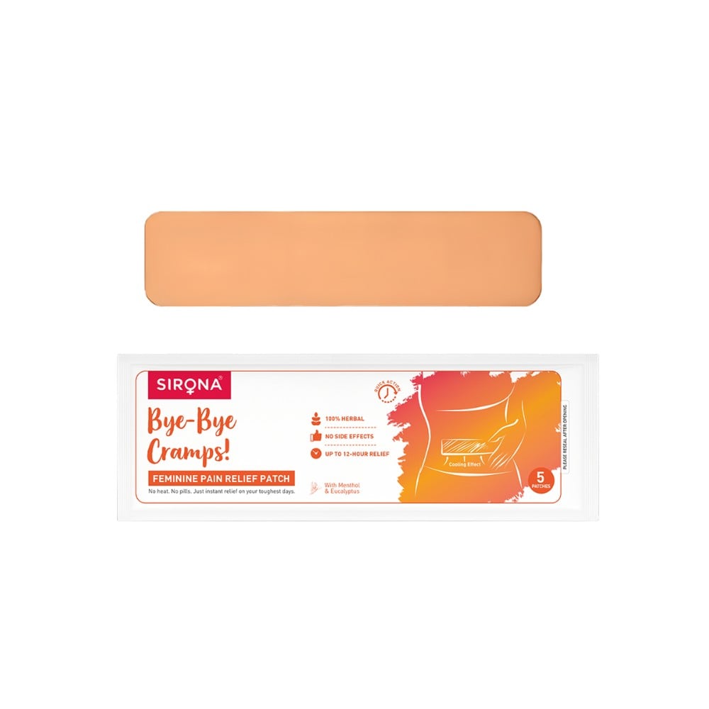 Period pain? Skip the pills. Switch to this👇
Sirona Period Pain Relief Patch
✅ 100% herbal formulation 🌿
✅ Up to 12 hrs continuous relief ⏱️
✅ Fast-acting cooling comfort ⚡
✅ No drugs. No drowsiness. No hassle 💊❌
Try it 