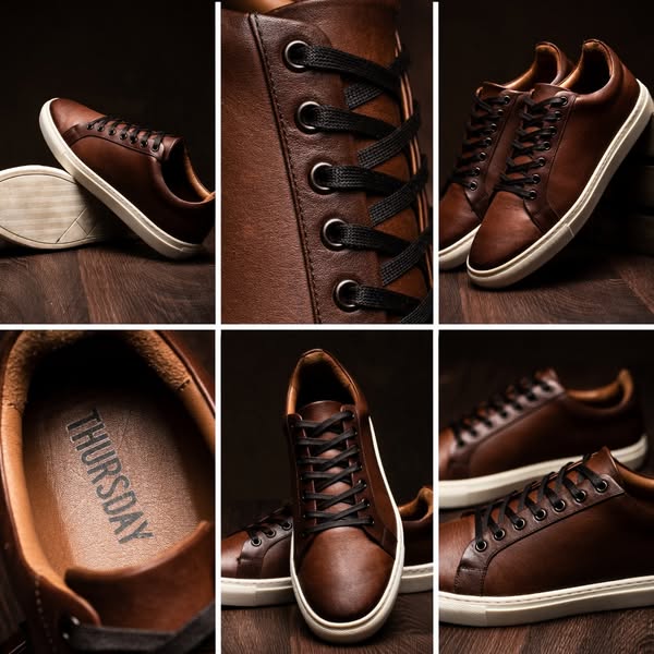 Thursday Sneakers!💯
🏆 Premium leather sneakers, built with the highest quality materials and sold at the lowest sustainable markup possible.