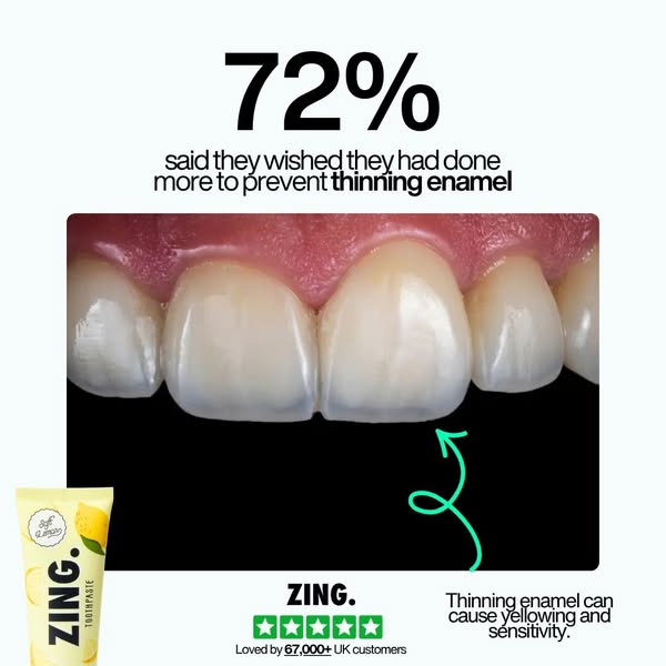 This toothpaste uses liquid enamel