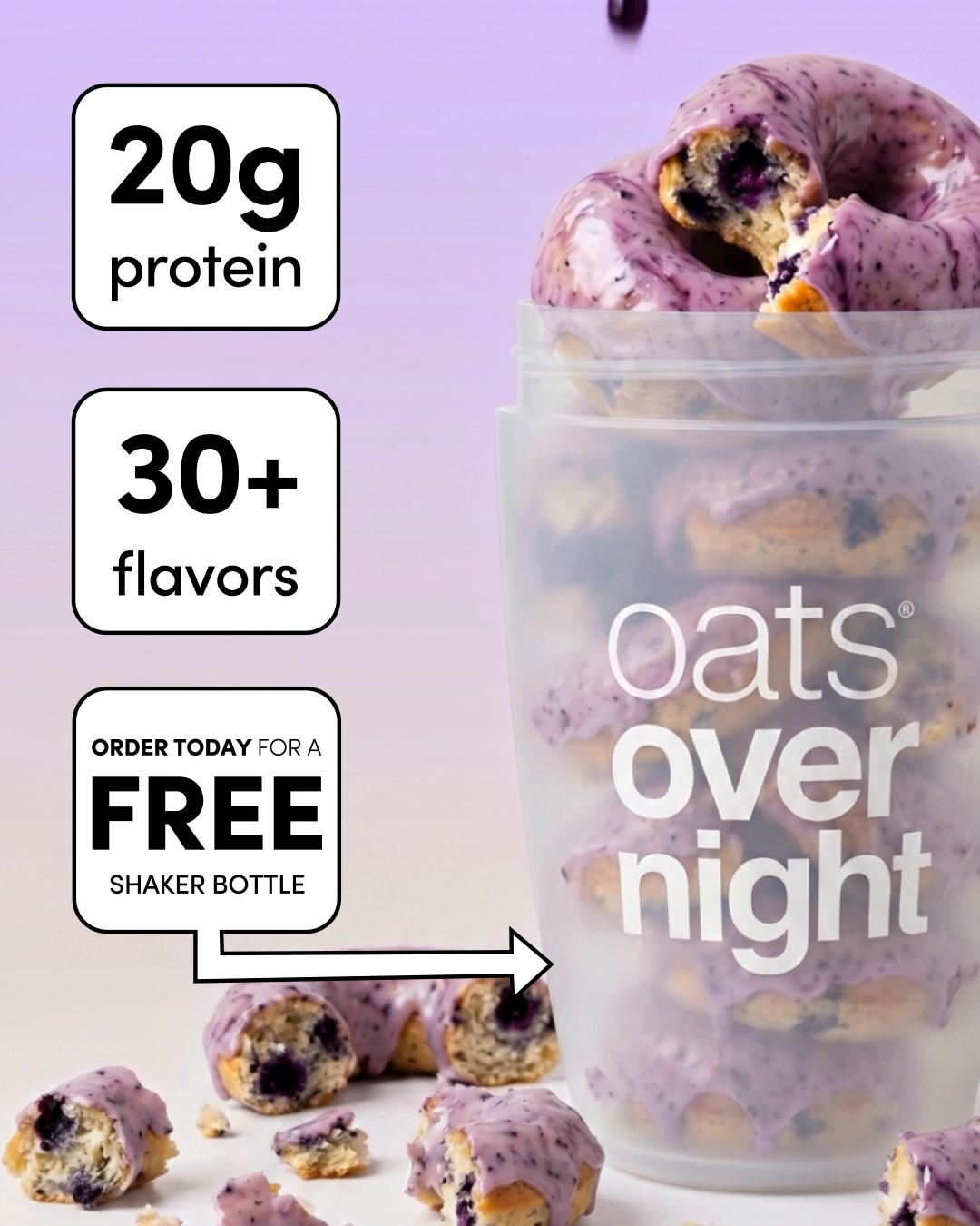 Spoon free oatmeal. 20g Protein. Tons of flavors.