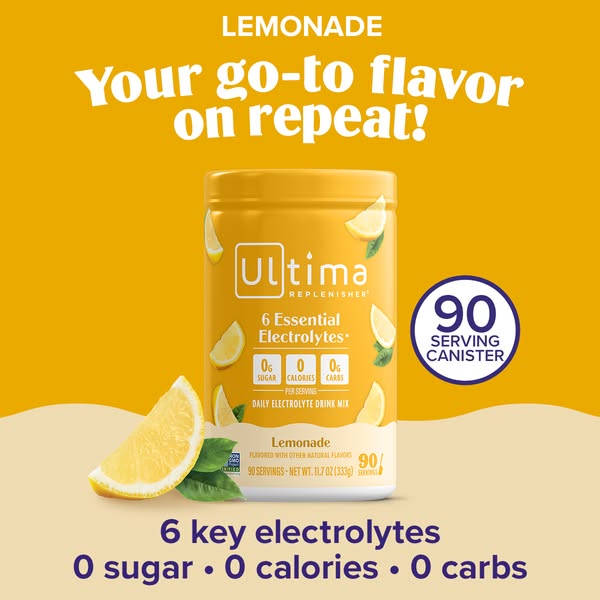 Lemonade brings that fresh-squeezed vibe to your daily hydration—crisp flavor, zero sugar, 6 electrolytes.