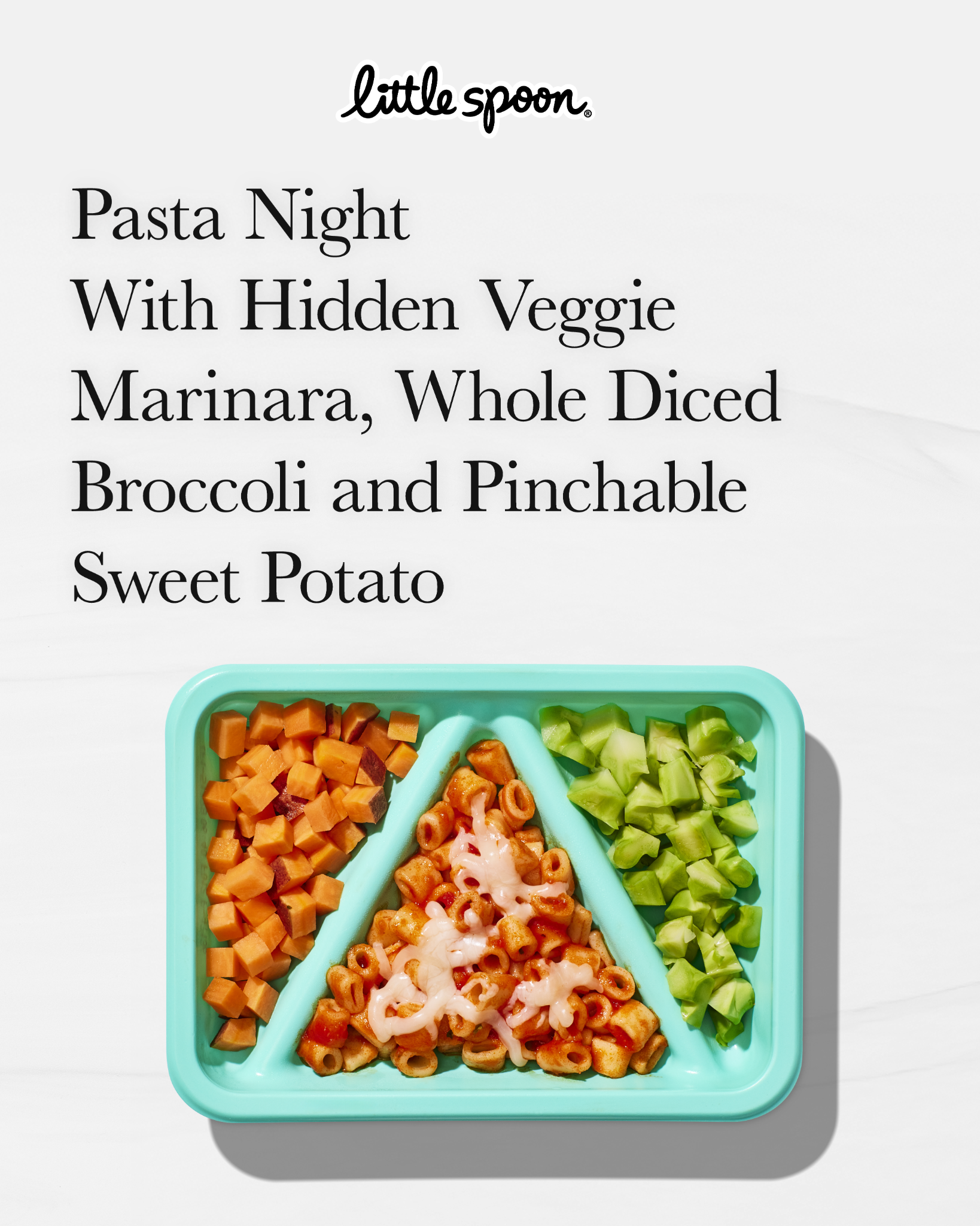 It's pasta night! No fillers, mystery ingredients or junk. Just real food, cut to pinchable size.