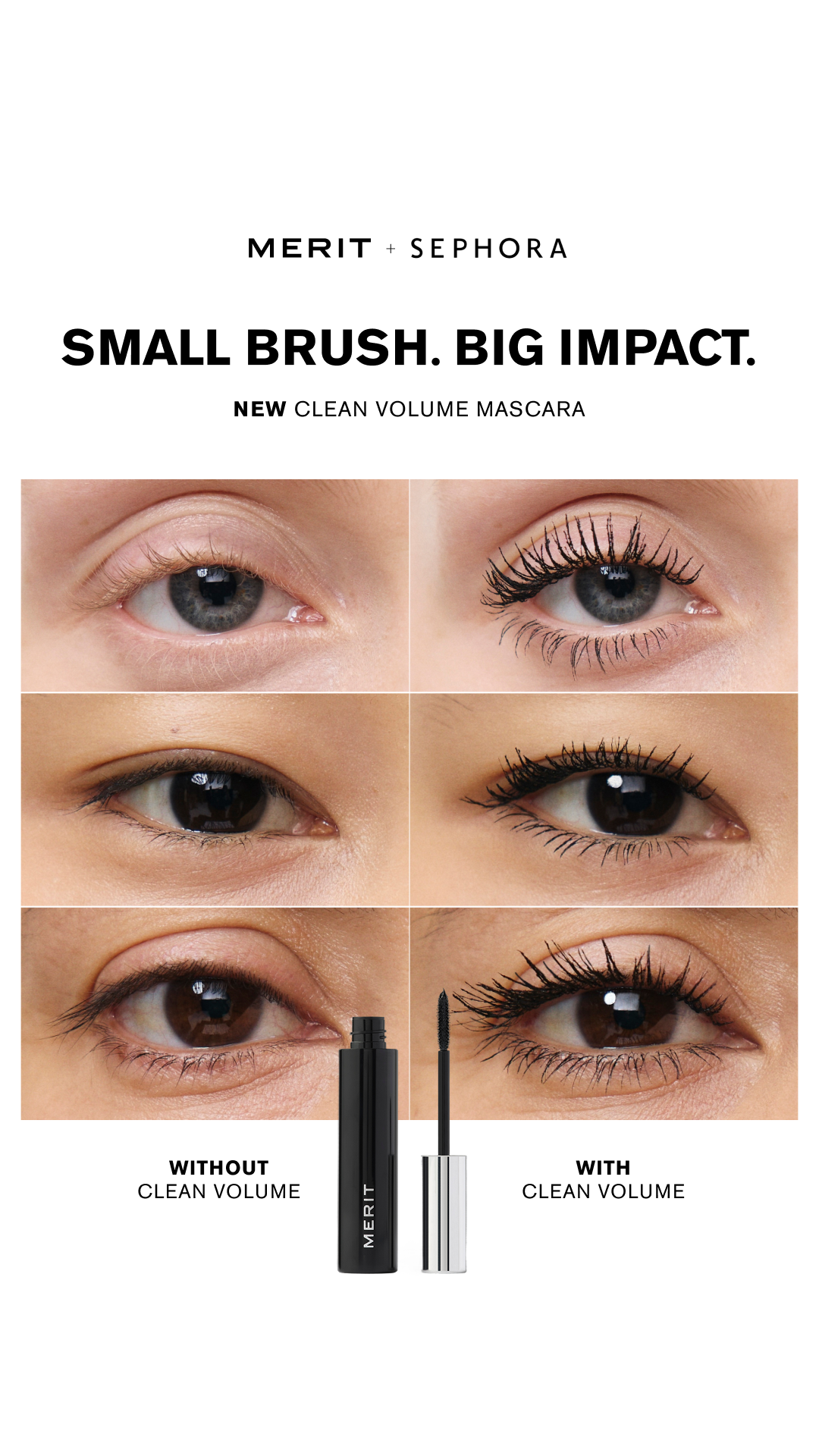 NEW - MERIT Clean Volume Mascara