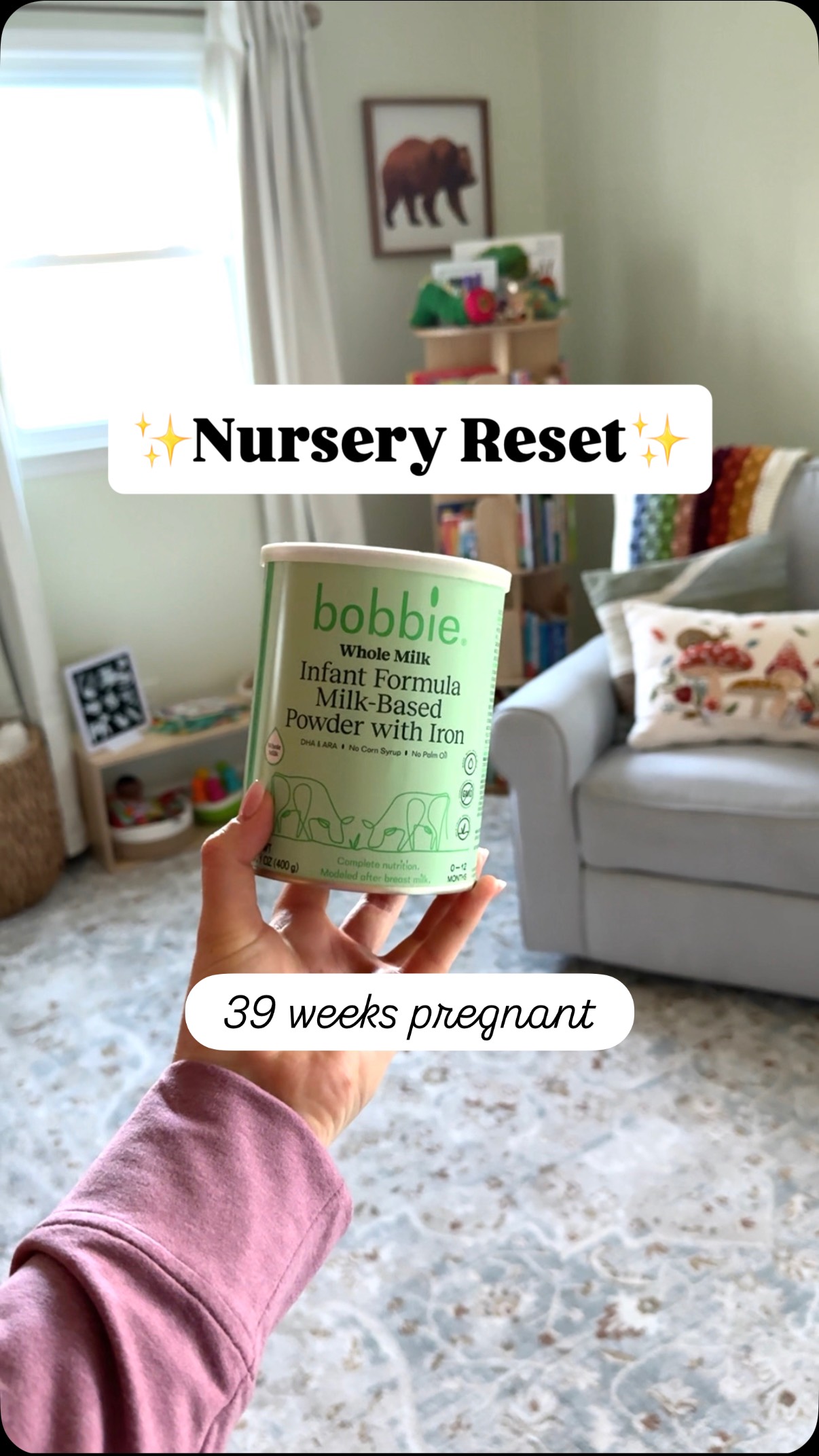 Nursery makeover: complete 🧸✨
Now comes the best part— bringing baby home!

As we prepped for baby, choosing a formula I felt confident about mattered the most to me. That’s why we chose @bobbie 💚

Here’s what sealed it 