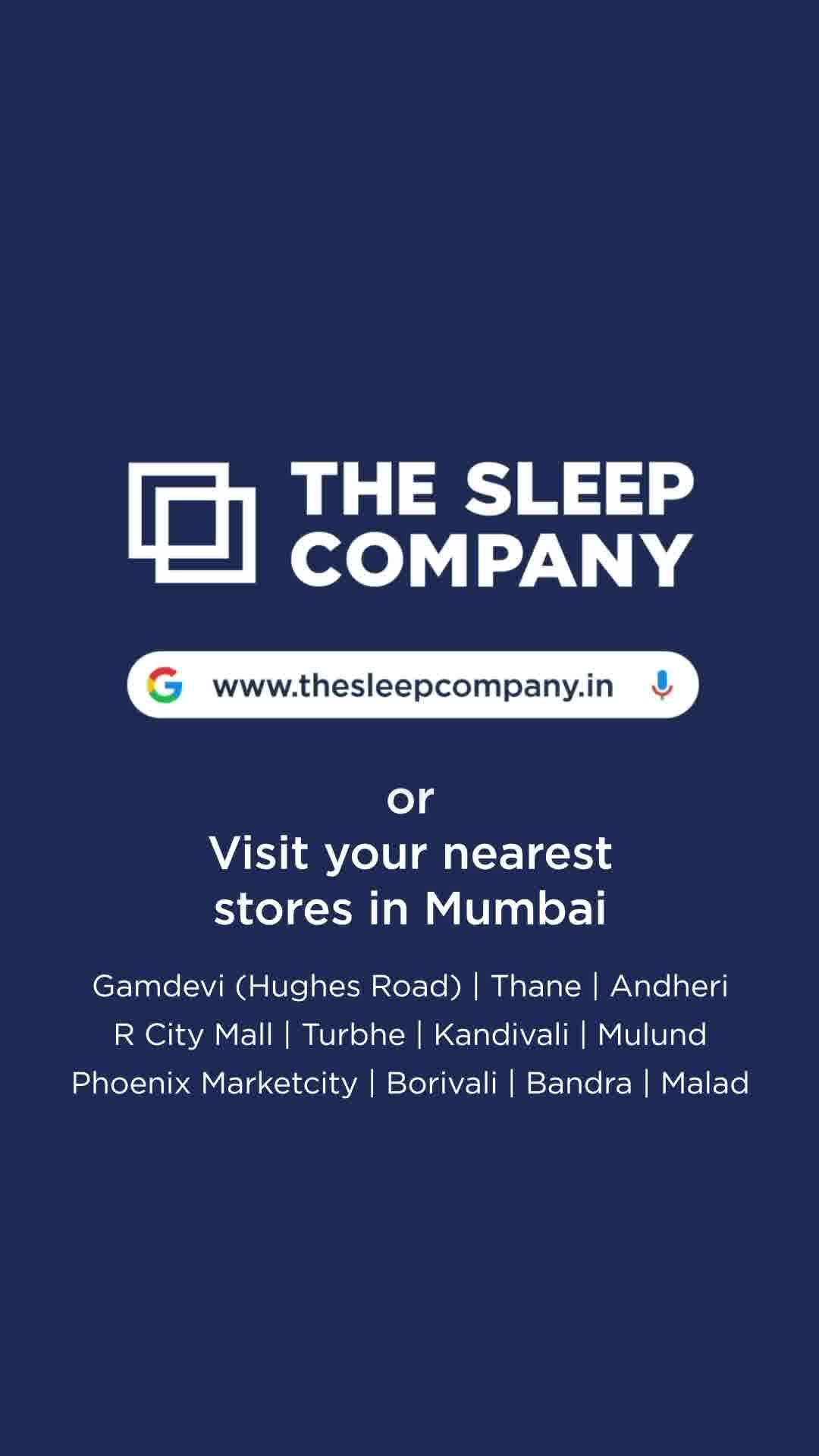Visit The Sleep Company Store and Get Up to 45% Off.
Also, avail 100-Nights Trial Now

India's 1st & Only SmartGRID Mattress.

✅ Patented Japanese SmartGRID Technology
✅ 2500+ Air Channels
✅ 10 Years Warranty
✅ No Cost E