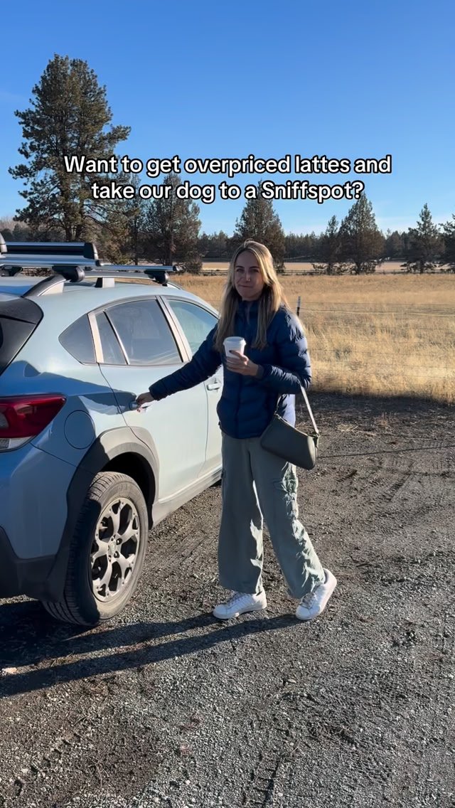 The answer will always be yes 🐾☕️ #sniffspot #dogparks #dogfriendly #dogparents