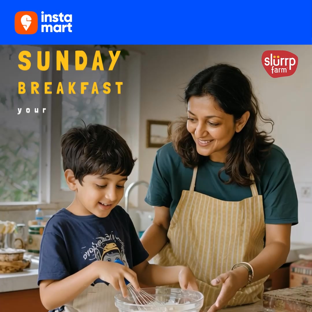 For a sunny Sunday breakfast, whip up a beautiful rainbow pancake stack for your child with Slurrp Farm’s Millet Pancake Mix. Made with No Maida, No Preservatives. ✨ Buy now!