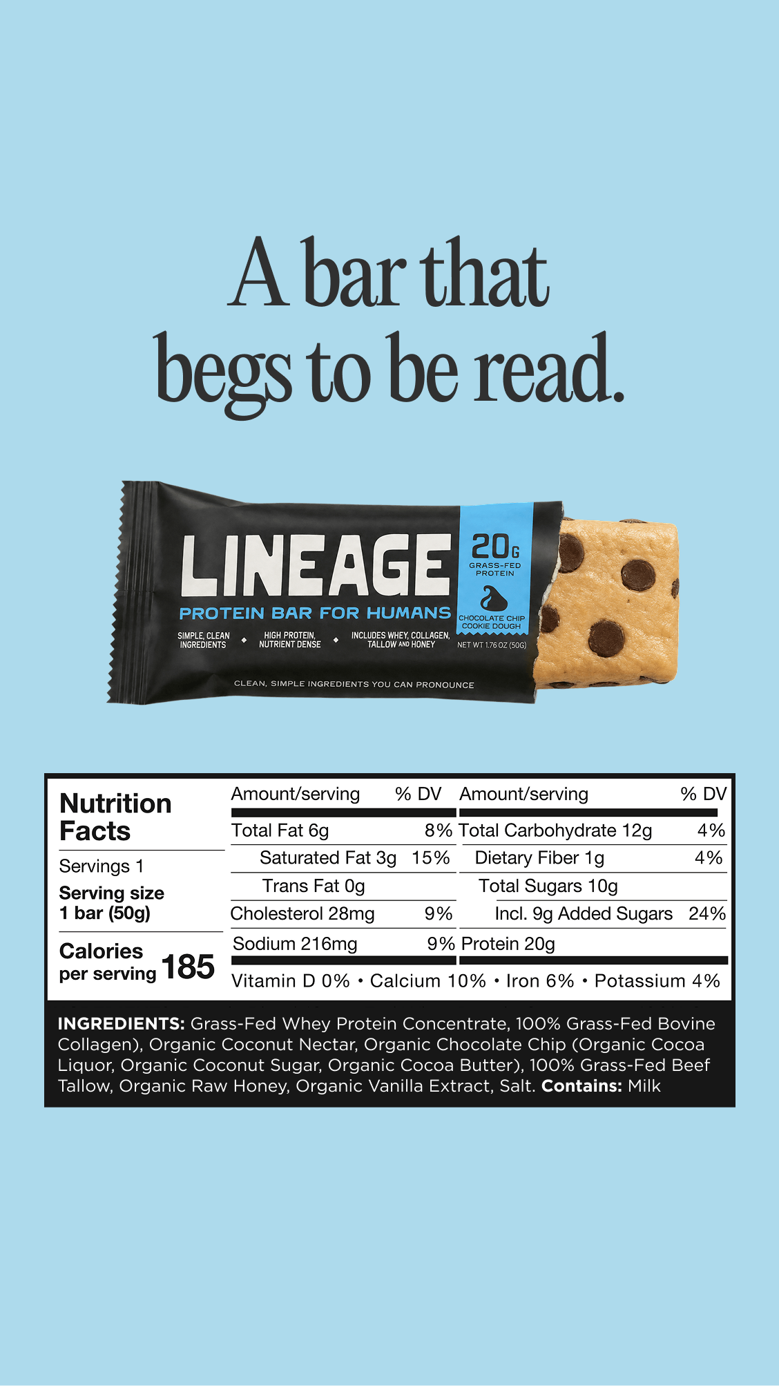 No seed oils. No sugar alcohols. No gums. No BS.