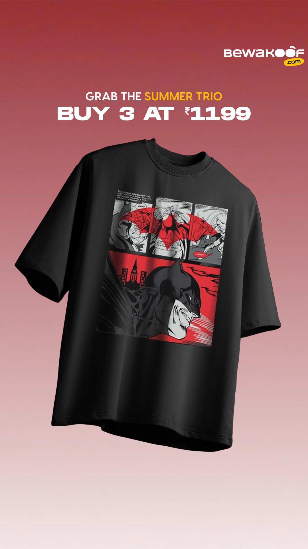 Upgrade your daily style 🖤
Classic Fit T-Shirts — 3 for ₹1199 🔥
Comfort that lasts all day ✨
Tap to shop 🛒
