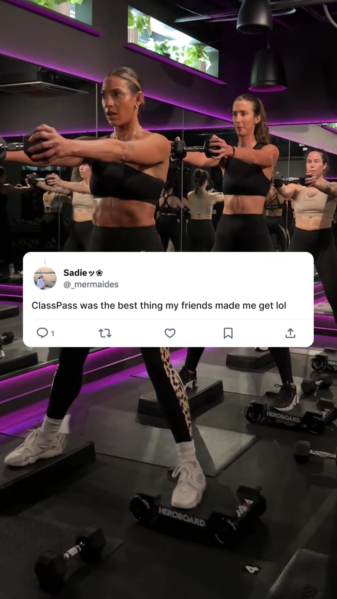 And that's on true friendship. Join ClassPass today to access top-rated gyms and studios near you.