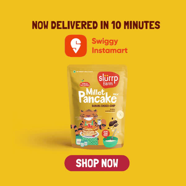 Flip your mornings into something delicious! 🥞✨ Slurrp Farm Pancake Mix is packed with the goodness of wholesome grains and natural ingredients. Quick to make, yummy to taste, and perfect for the whole family! Start your