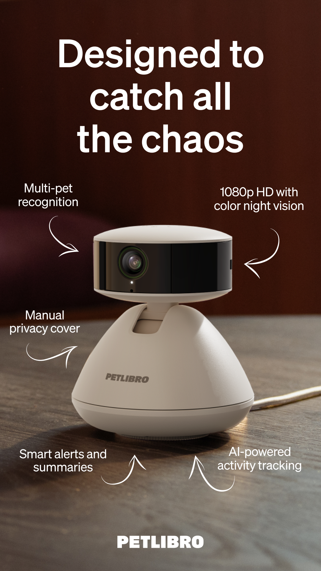 📷 The AI-powered Scout Smart Camera knows all your pets, tracks their day, and keeps you informed. Goodbye worries, hello Scout. 🐕️🐈
