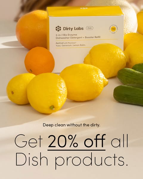 Get 20% off all dish products.
