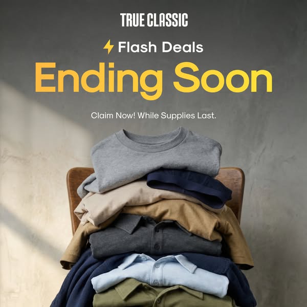 These deals are limited time and limited supply. ⏰ When the clock runs out, so do the savings. Hit Claim Deal and stock up before your size ghosts you.