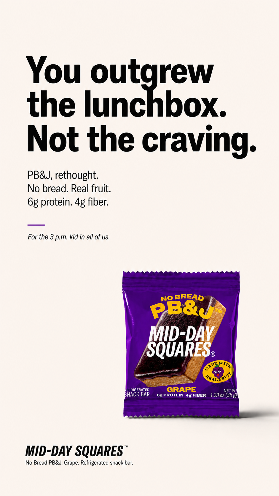 Same Craving. Zero Bread.