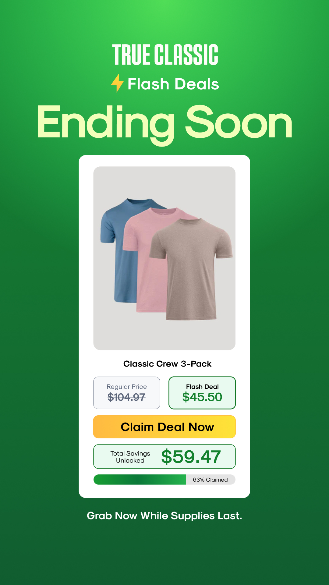 Limited Time, Big Savings