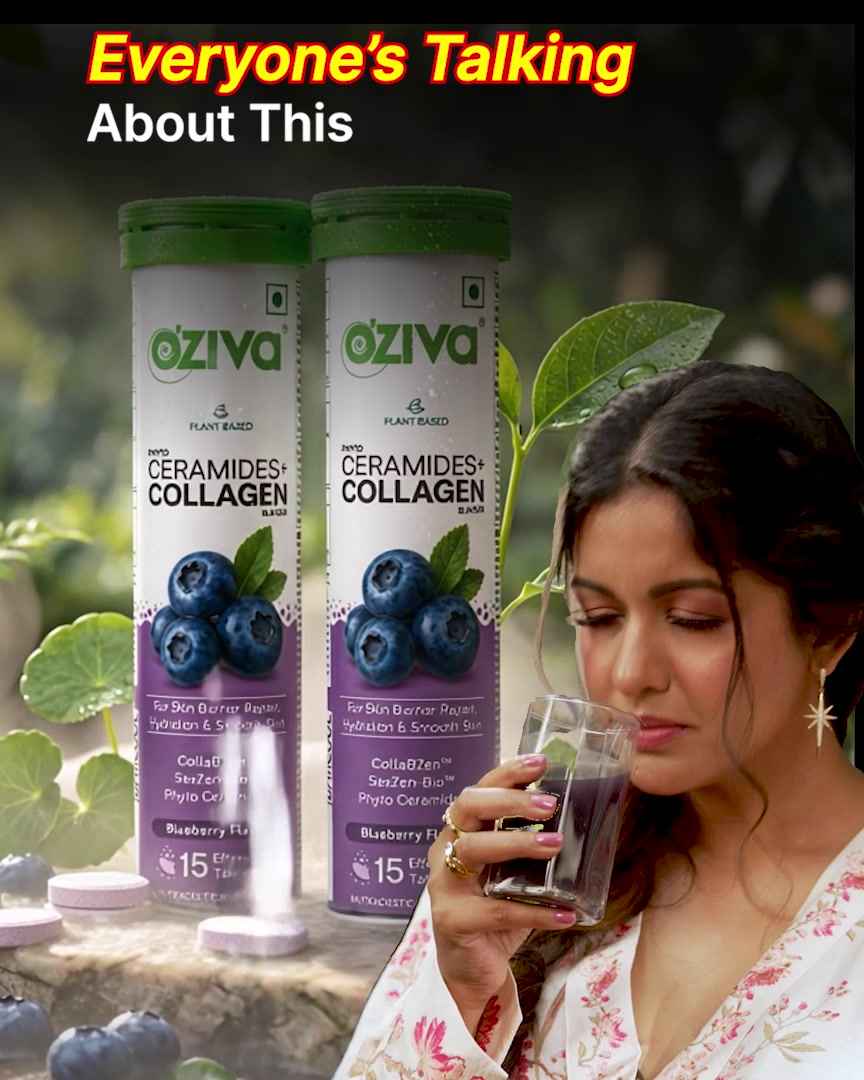 Using skin glow products, but still seeing no glow?

Your skin might be lacking ceramides and collagen.

OZiva's Phytoceramides + Collagen Builder is the drinkable skincare helps restore both, naturally.