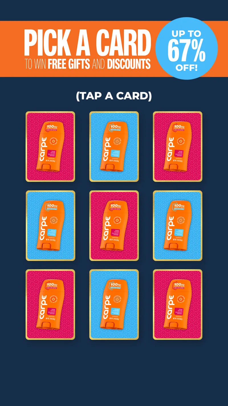 Don't sweat it - Carpe's got you covered! 🚫💦