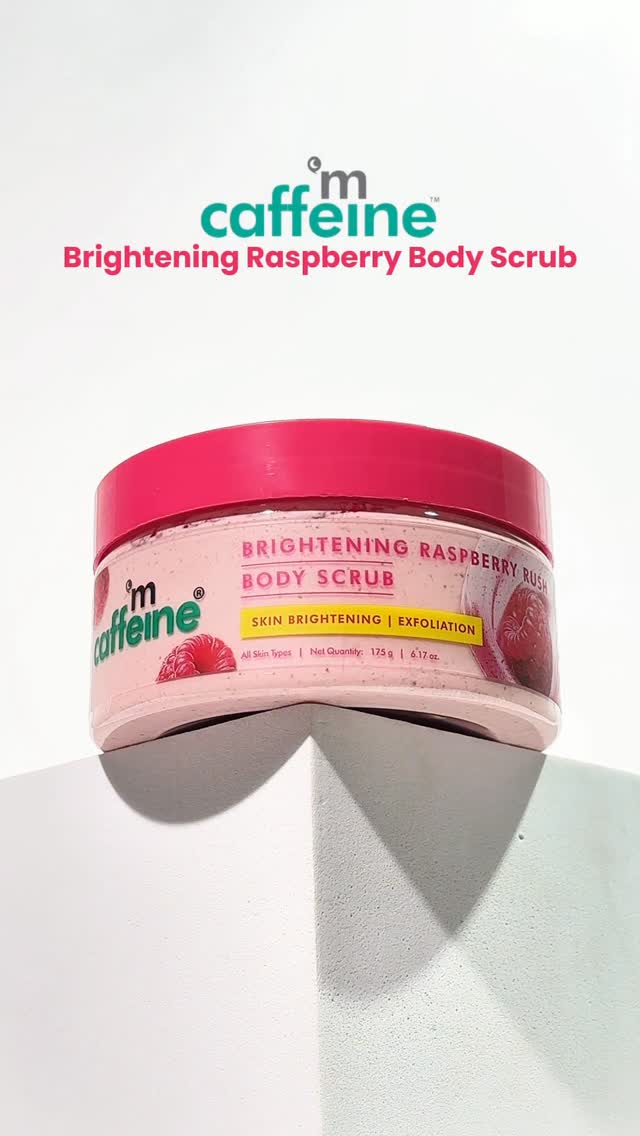 Brightening Raspberry Rush Body Scrub from @mcaffeineofficial ❤️

Gently exfoliates 
Removes tan
Smoothens skin
.
.
.
.
.
Detan body scrub, scrub, body scrub, mCaffeine scrub, bodycare routine, ugc creator, ugc content, 