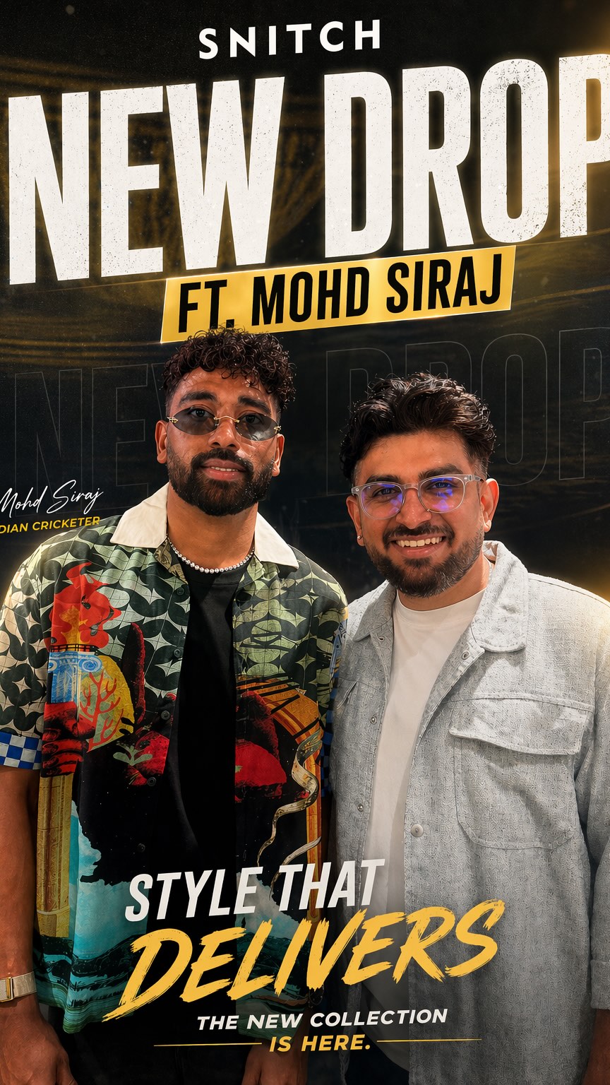 This IPL season, if you’ve been wondering how to up your style game, Snitch has you covered! Shop your favourite cricketer @mohammedsirajofficial’s collection at the SNITCH Brigade Store! 

Don’t miss it out, because thi