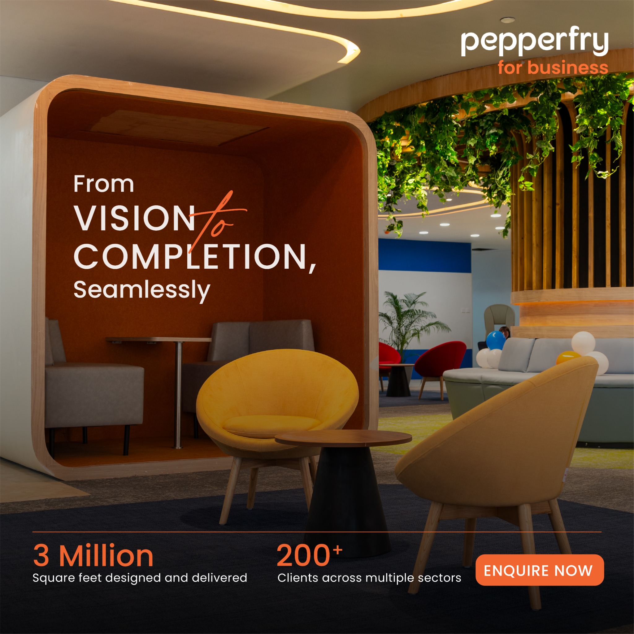 Managing multiple vendors for your space?
Delays. Miscommunication. Rising costs. 😓

Switch to a smarter way.
Design, build & furnish — all under one platform.

Get started today.