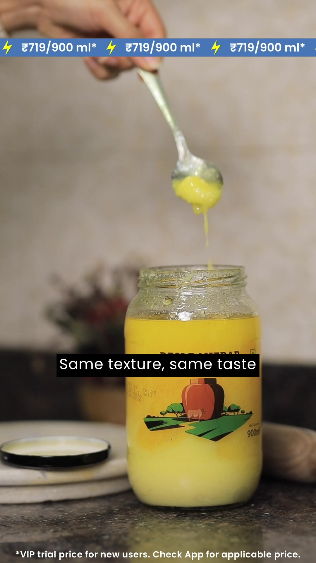 Country Delight Desi Danedar Ghee is made using homestyle process. So, it retains the flavorful aroma and grainy texture like homemade ghee