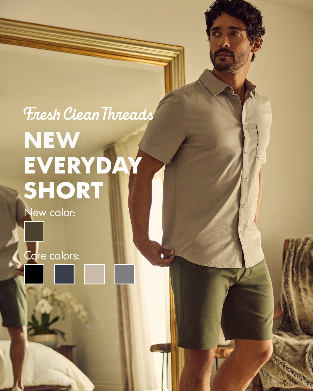 The new standard for your daily rotation.🩳💪

Our Everyday Shorts in Olive feature an updated, tailored fit and 4-way stretch that actually moves with you. Moisture-wicking comfort and a polished look. No more guessing ga