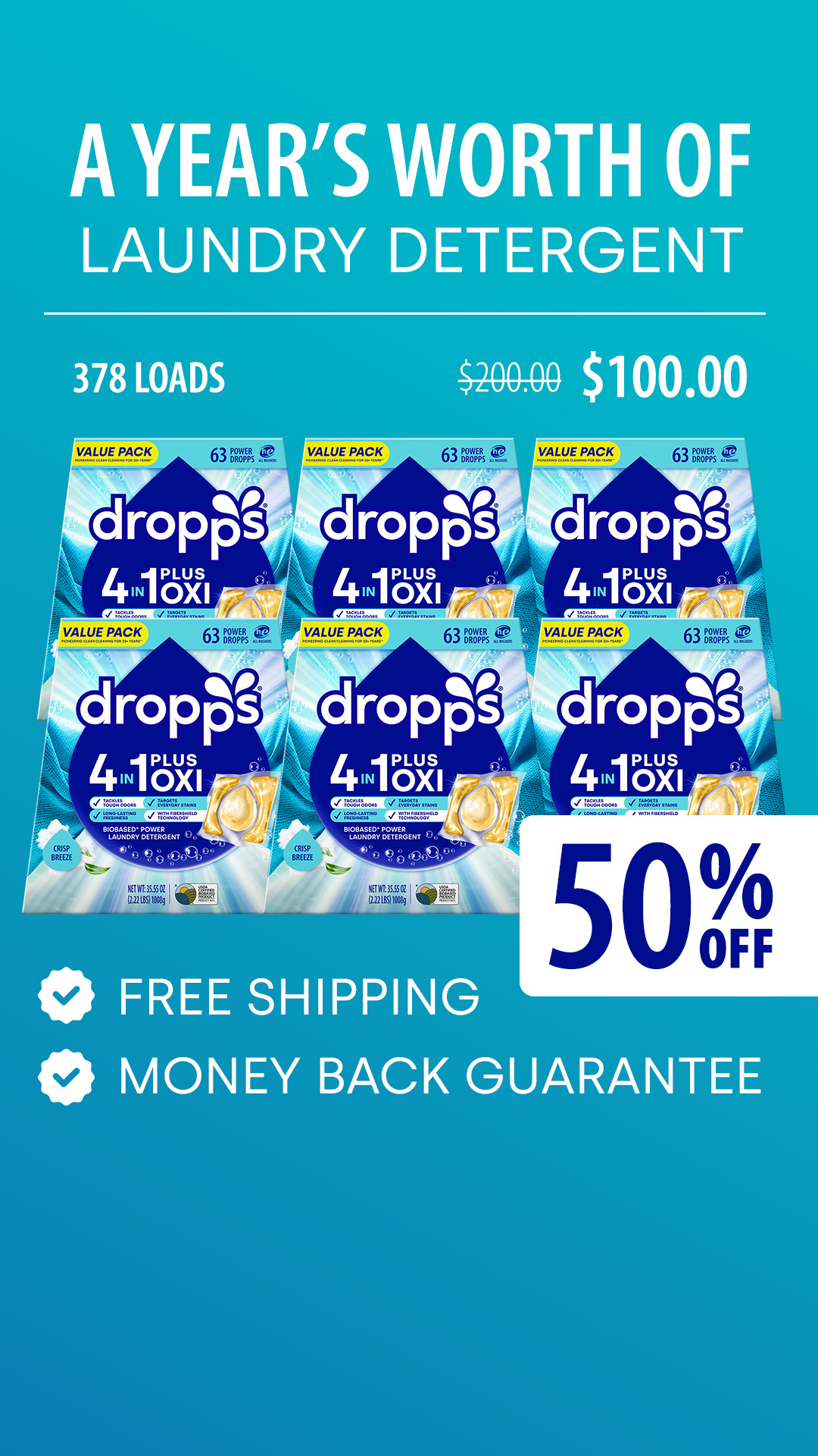 378 Loads. One Delivery. Half Price