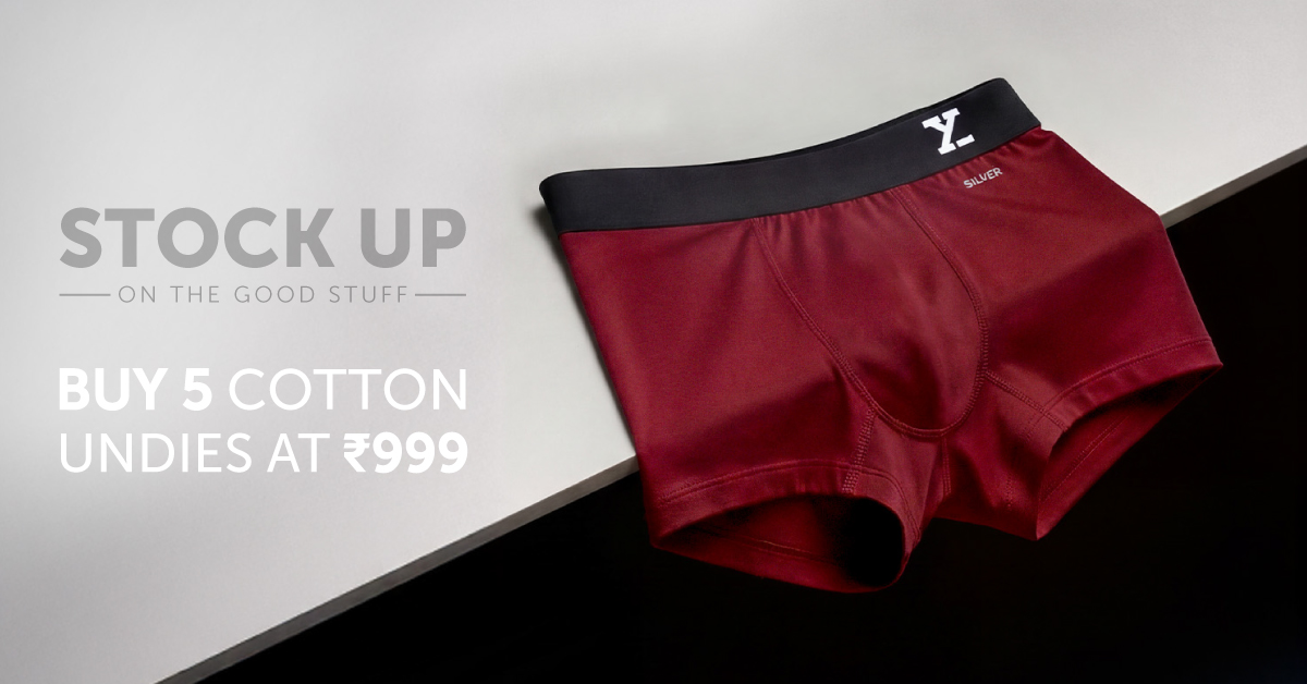 The drawer upgrade you didn’t know you needed. 😮 Get 5 cotton underwear at ₹999.