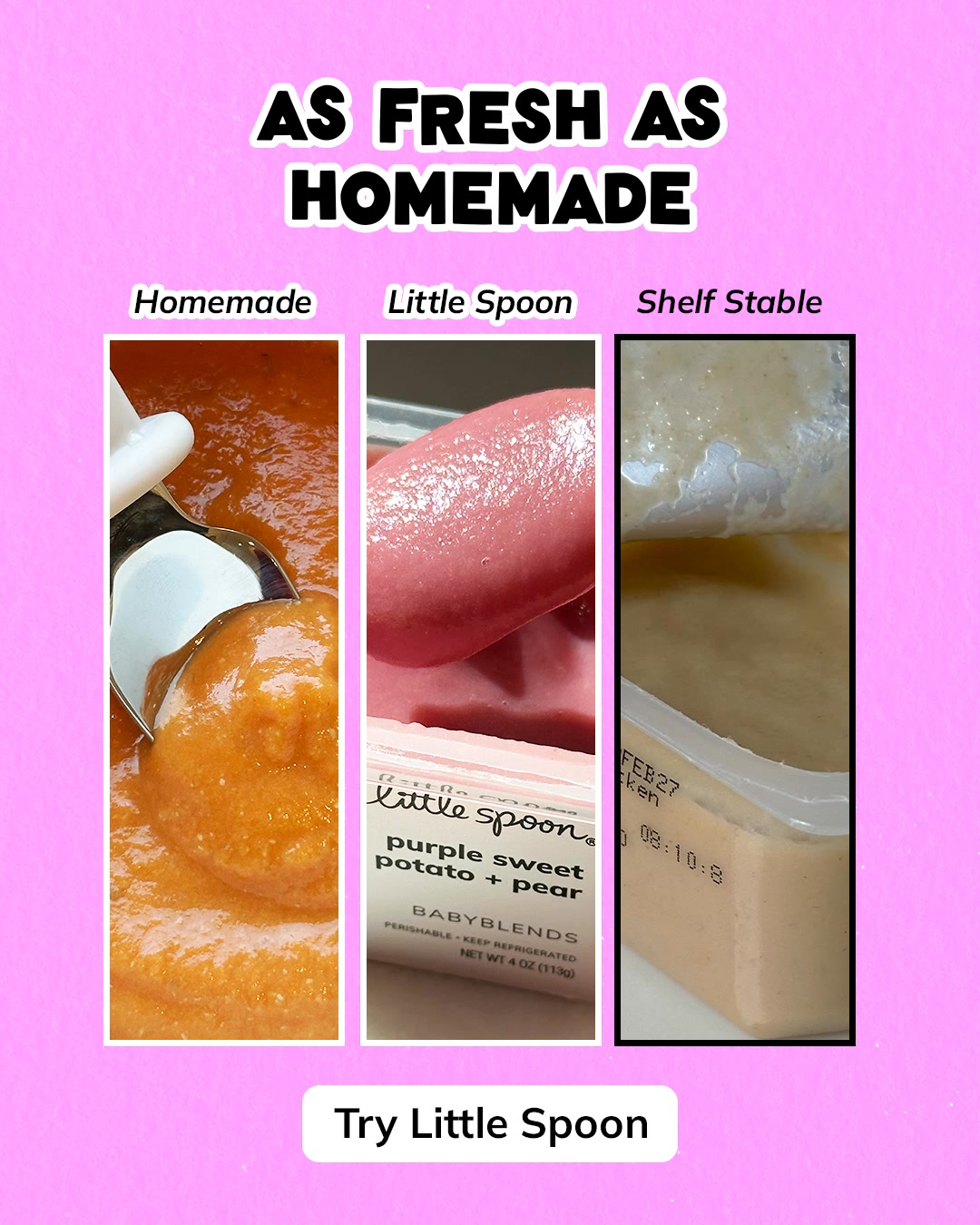 Just fruits, veggies, and superfoods– the way you make it at home.