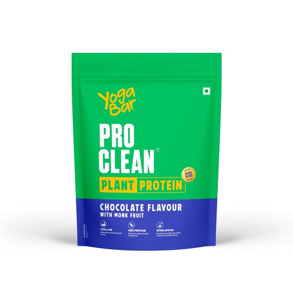 Yogabar Pro Clean Plant Protein with Monk Fruit (Chocolate)