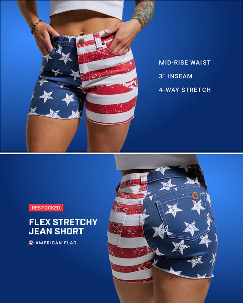 American Flag Shorts Are Back 🇺🇸
