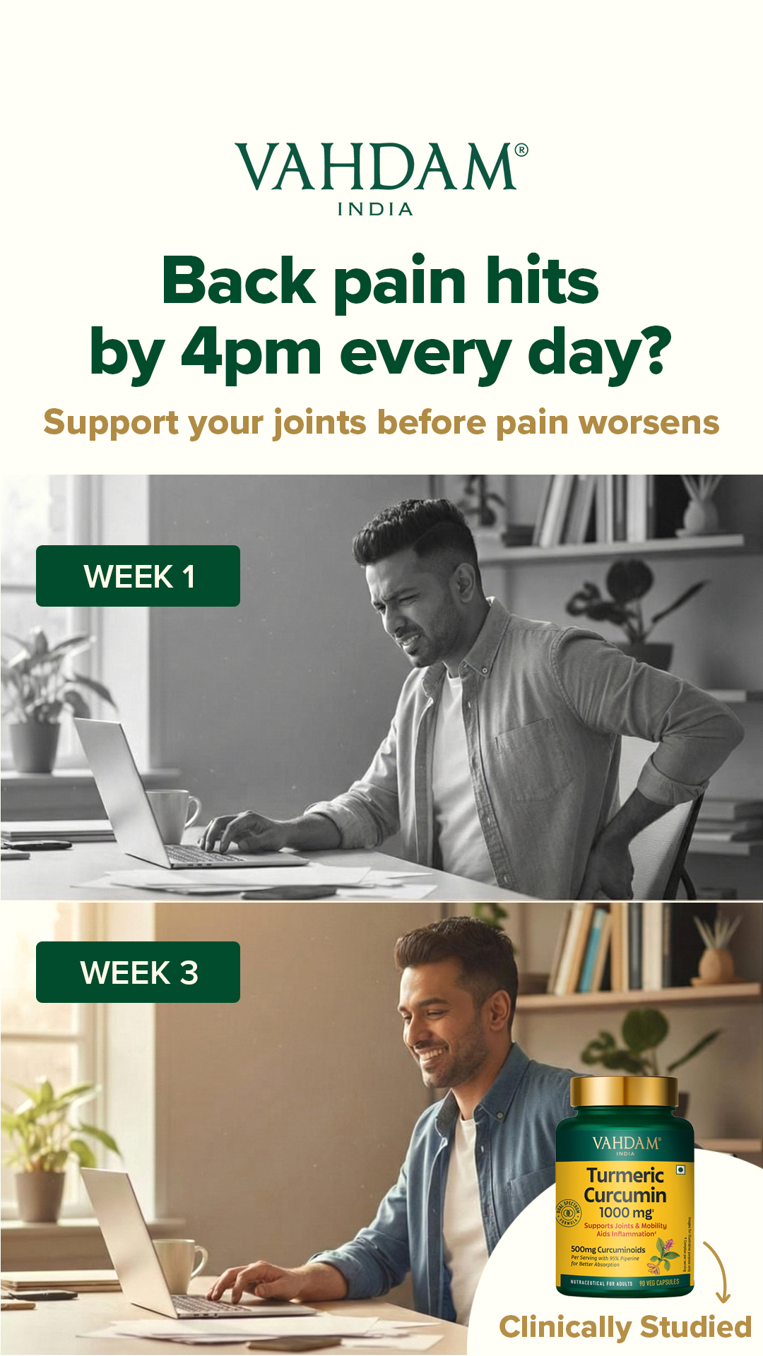 Daily Joint Support for Desk Pain | Flat 25% OFF