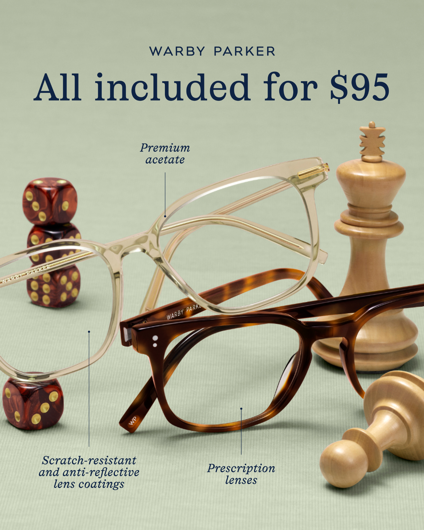 Warby Parker live Meta ad creative