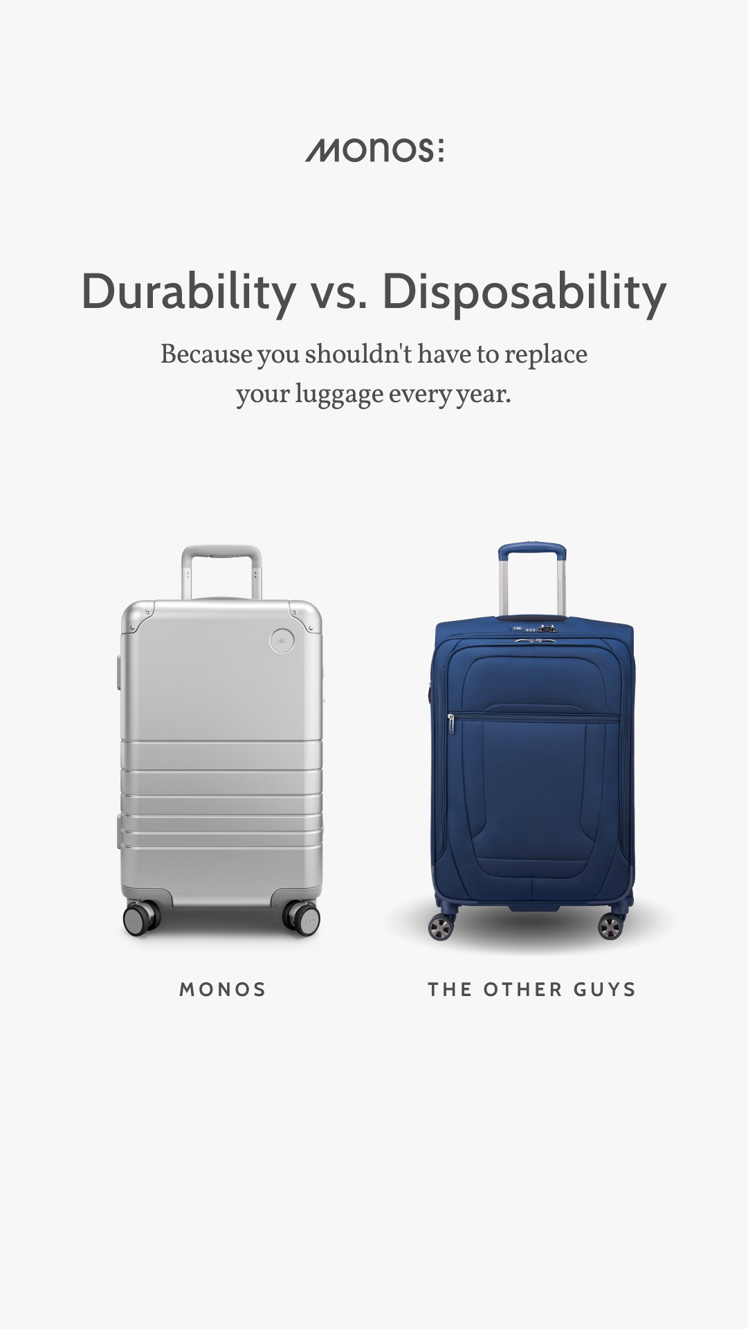 Why we were voted 2026 Best Luggage

✔️50% smoother, quieter wheels. Upgraded with bearings for silent smooth, effortless rolling - even on carpets

✔️Upgrade Aerospace-grade Polycarbonate from Germany - Harder more dent