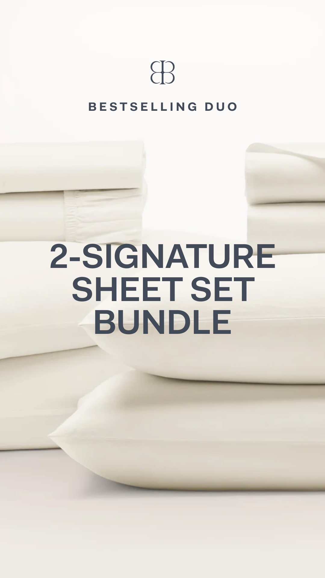 SLEEP HACK 101___Upgrading your sheets? Get your back-up set up front with the 2-Signature Sheet Set Bundle. You’ll always have a spare set on hand, and won’t have to rush laundry day or resort to your old, over-worn she